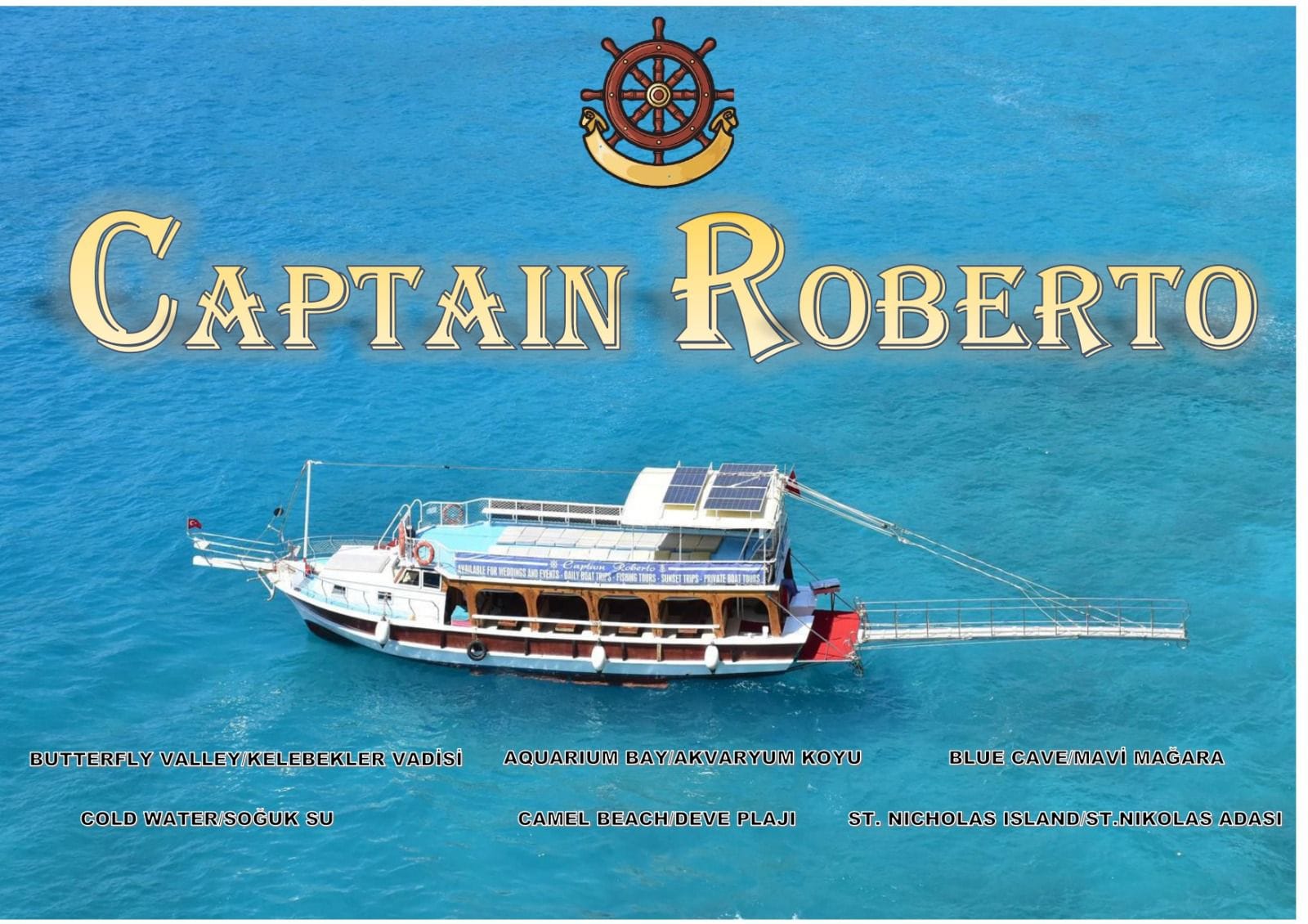 Kelebekler Vadisi Tekne Turu: Captain Roberto ile Butik ve Gurme Bir Gün